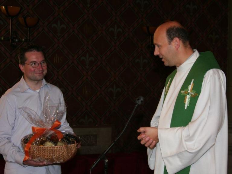 Verabschiedung unseres Seminaristen Zoltán Joó