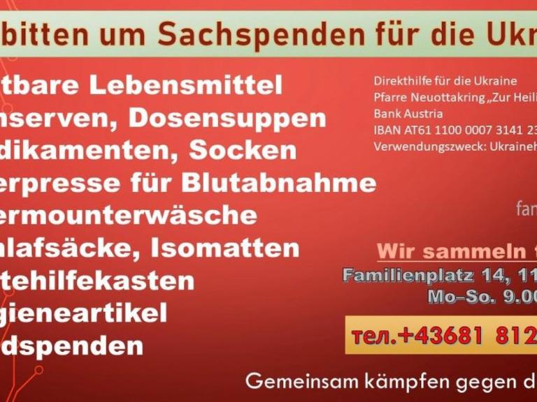 Spenden für die Ukraine